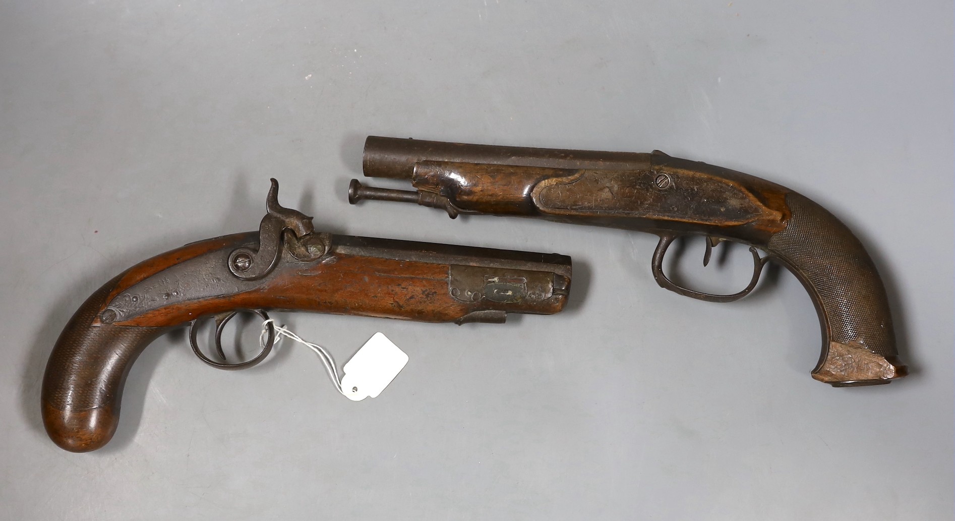 Two various percussion cap pistols